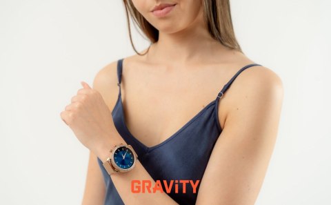 Smartwatch Gravity Różowe Złoto Pasek i Bransoleta GT5-7