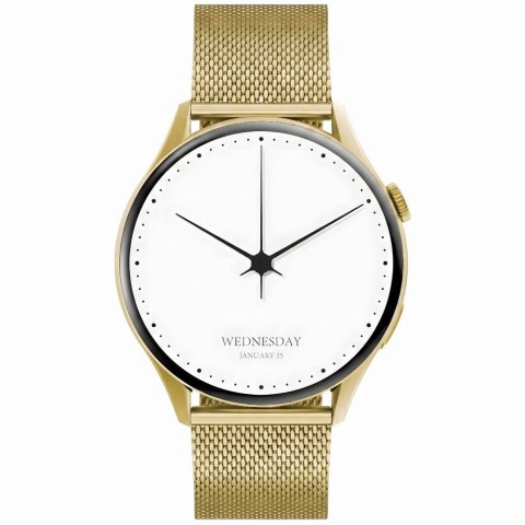 Smartwatch Gravity Złoty Pasek + Bransoleta GT11-2