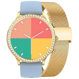 Smartwatch Gravity Złoty Pasek i Bransoleta GT5-4