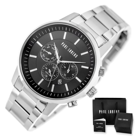ZEGAREK MĘSKI PAUL LORENS - PL6647B-1C1 (zg372b) + BOX