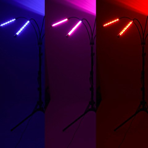 Lampa do roślin LED uprawy wzrostu panel na statywie 4x80LED