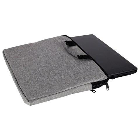 Torba na laptopa 15,6 cali etui pokrowiec teczka damska męska szara