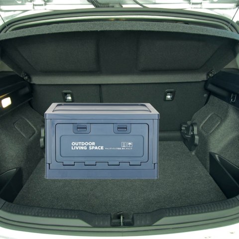 Organizer do bagażnika samochodowy pudełko skrzynka składana 25l granatowa