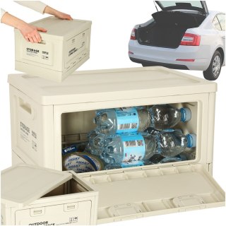 Organizer do bagażnika samochodowy pudełko skrzynka składana 25l szara